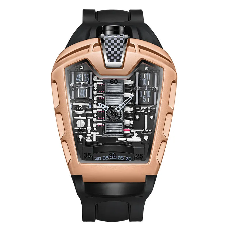 INSTOCK- Trendy men's silicone quartz watch