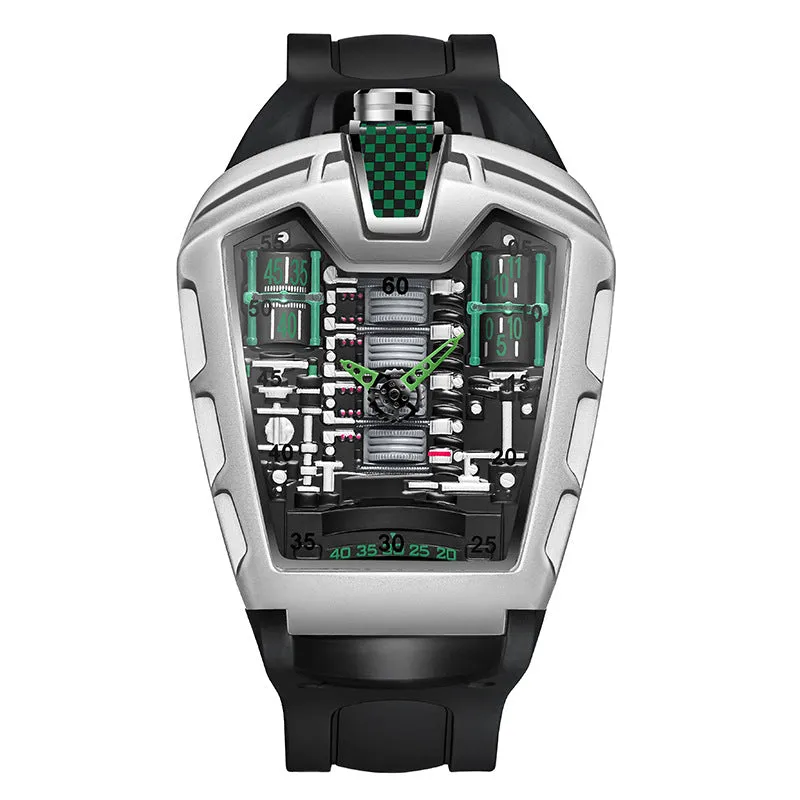 INSTOCK- Trendy men's silicone quartz watch