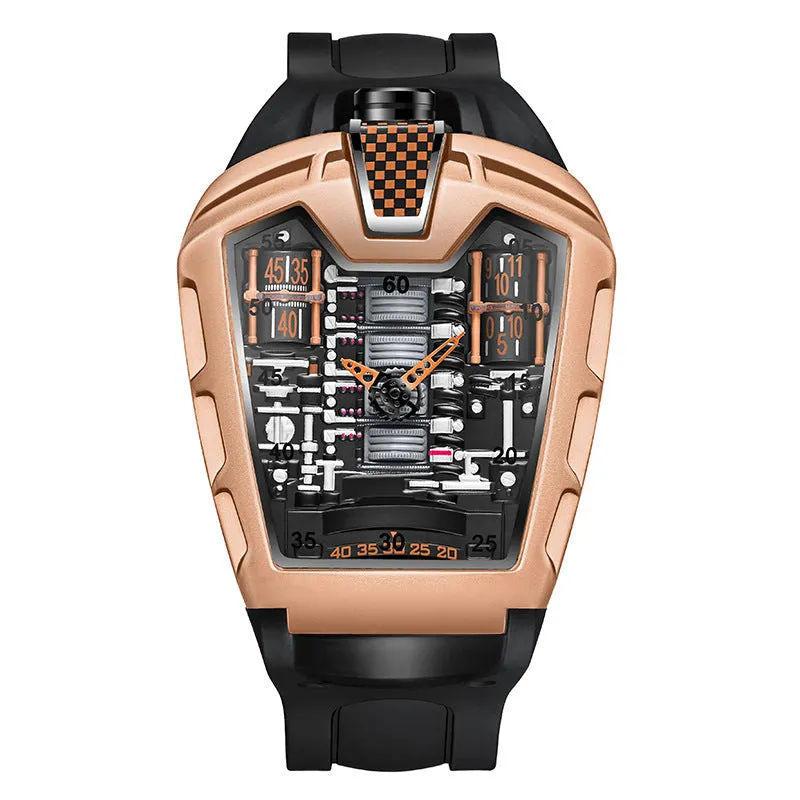 INSTOCK- Trendy men's silicone quartz watch