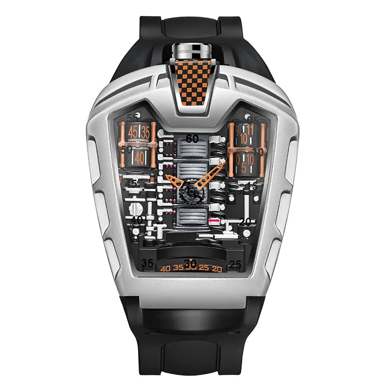 INSTOCK- Trendy men's silicone quartz watch
