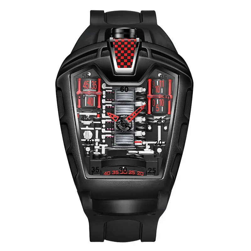 INSTOCK- Trendy men's silicone quartz watch