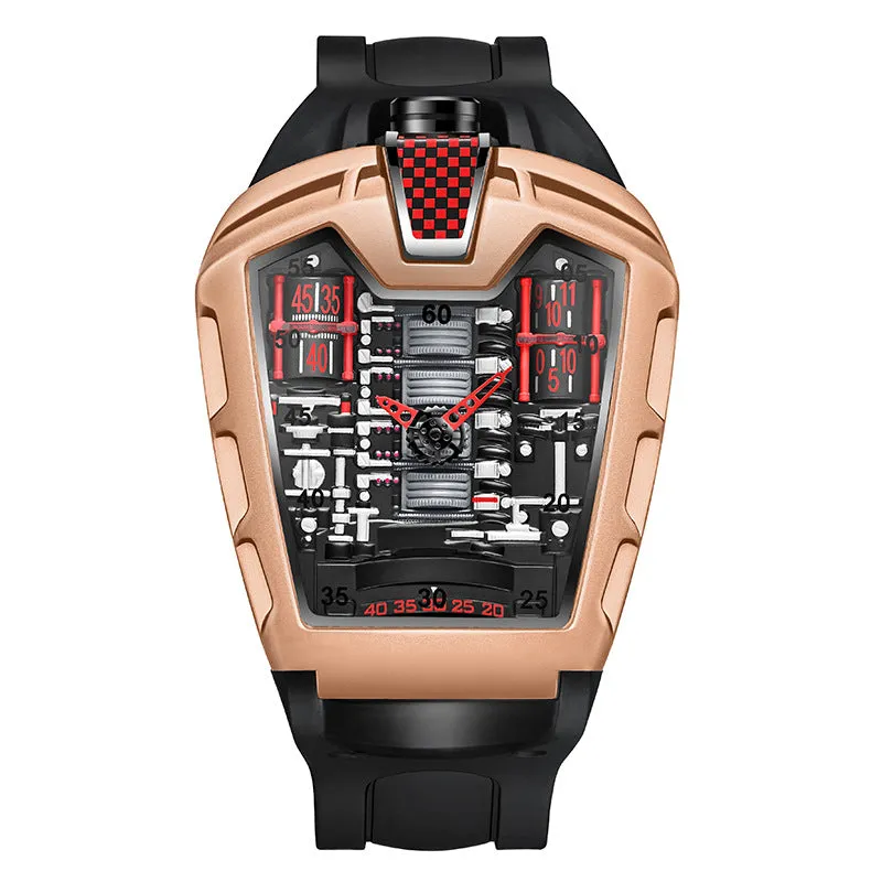 INSTOCK- Trendy men's silicone quartz watch