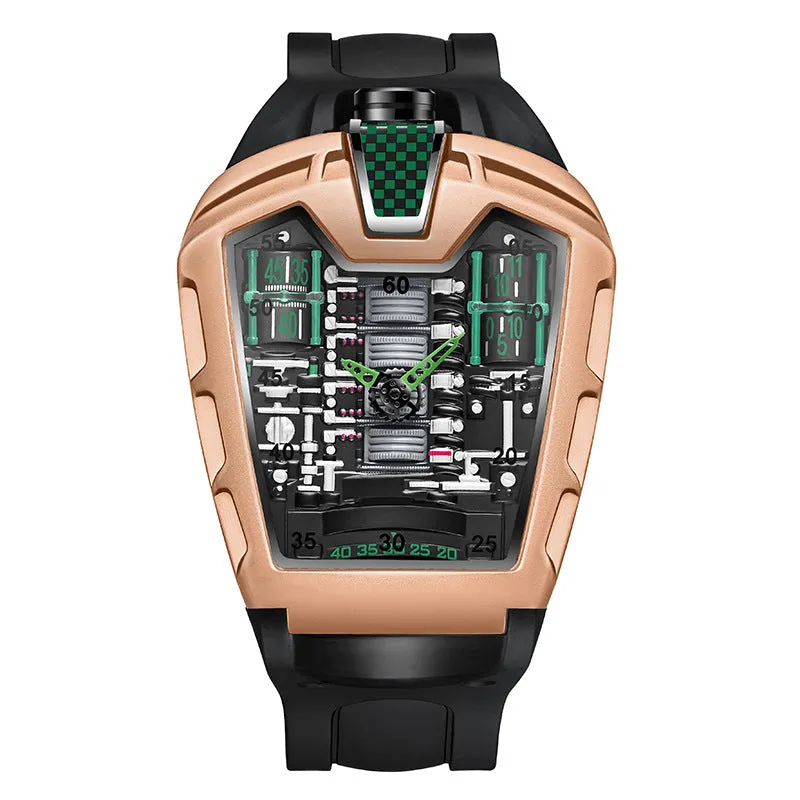 INSTOCK- Trendy men's silicone quartz watch