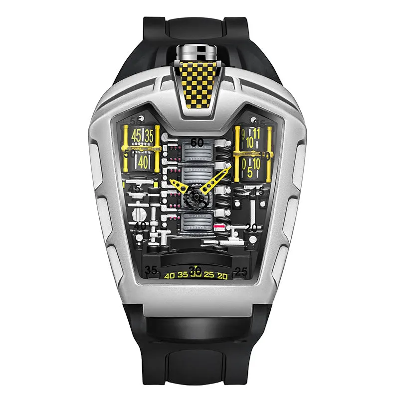 INSTOCK- Trendy men's silicone quartz watch