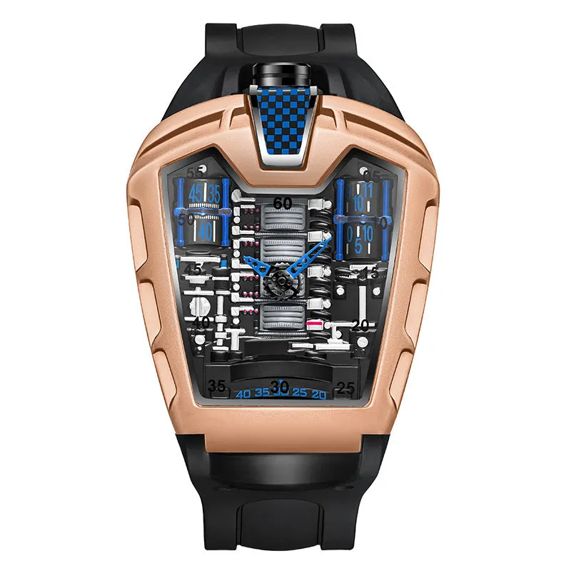 INSTOCK- Trendy men's silicone quartz watch