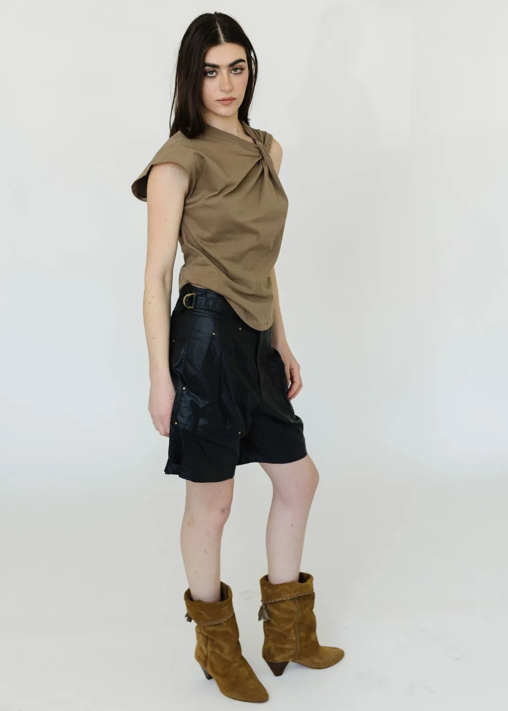 Isabel Marant Nayda Top in Light Khaki