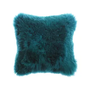 Jade Sheepskin Square Pillow