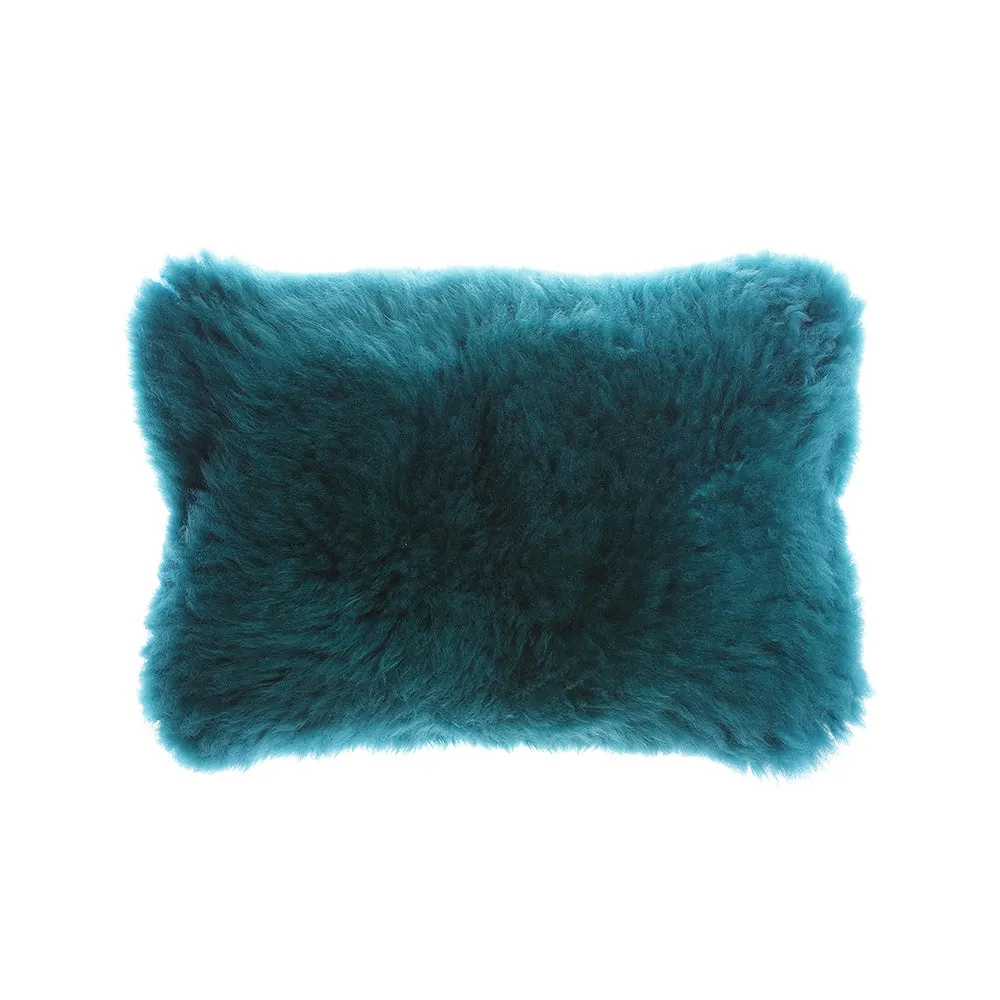 Jade Sheepskin Square Pillow