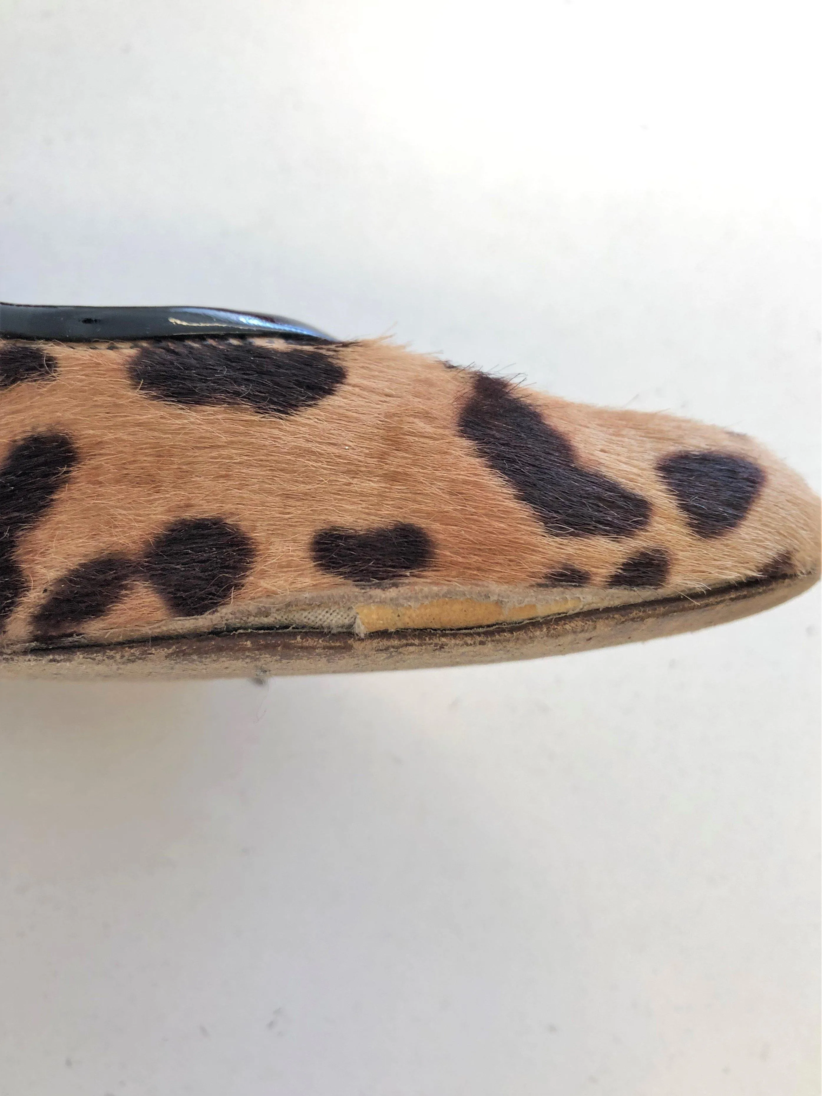 J.Crew Wedge Pump Martina Leopard Print Calf Hair Size 6.5
