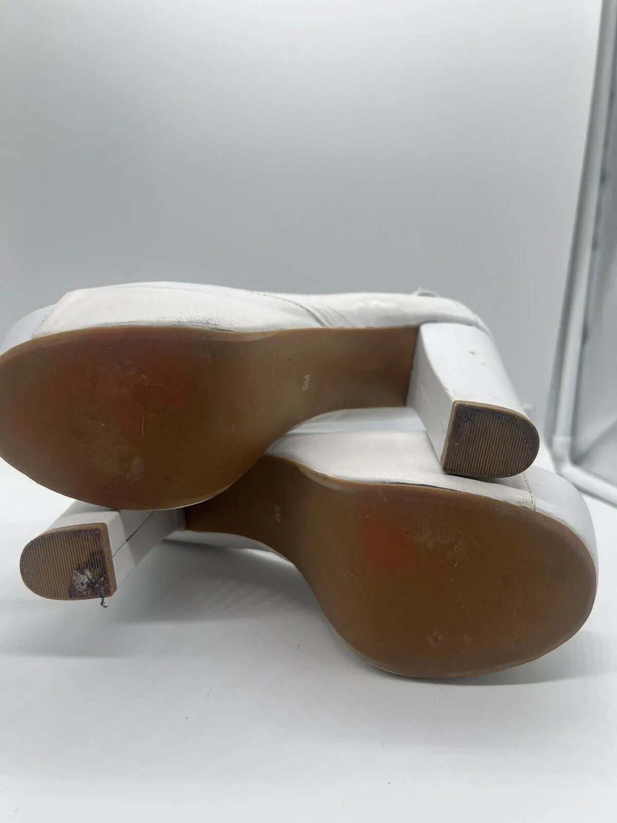 jeffrey campbell 9 M Havana Last platform white open toe High Heel Platform 5”
