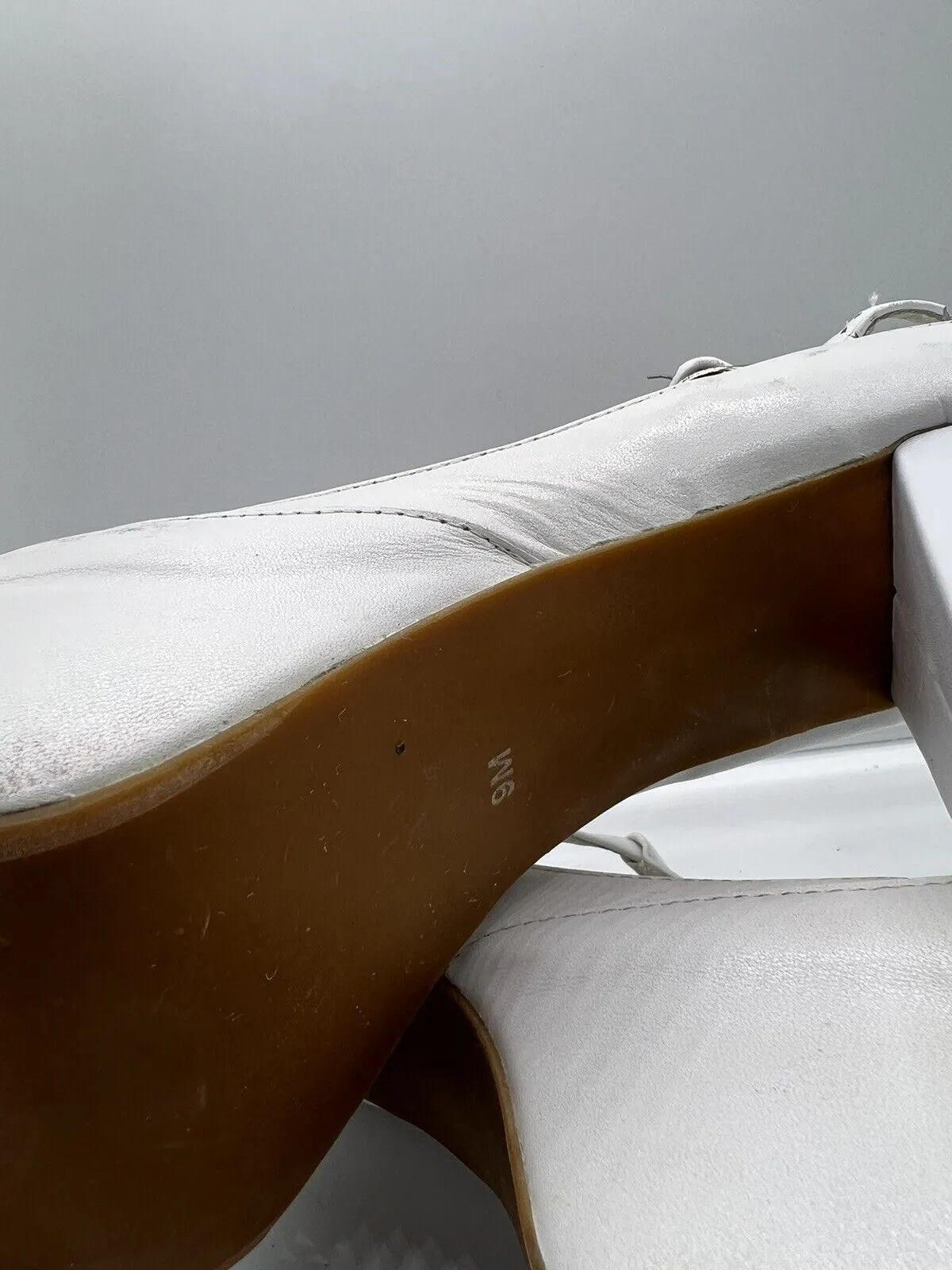 jeffrey campbell 9 M Havana Last platform white open toe High Heel Platform 5”