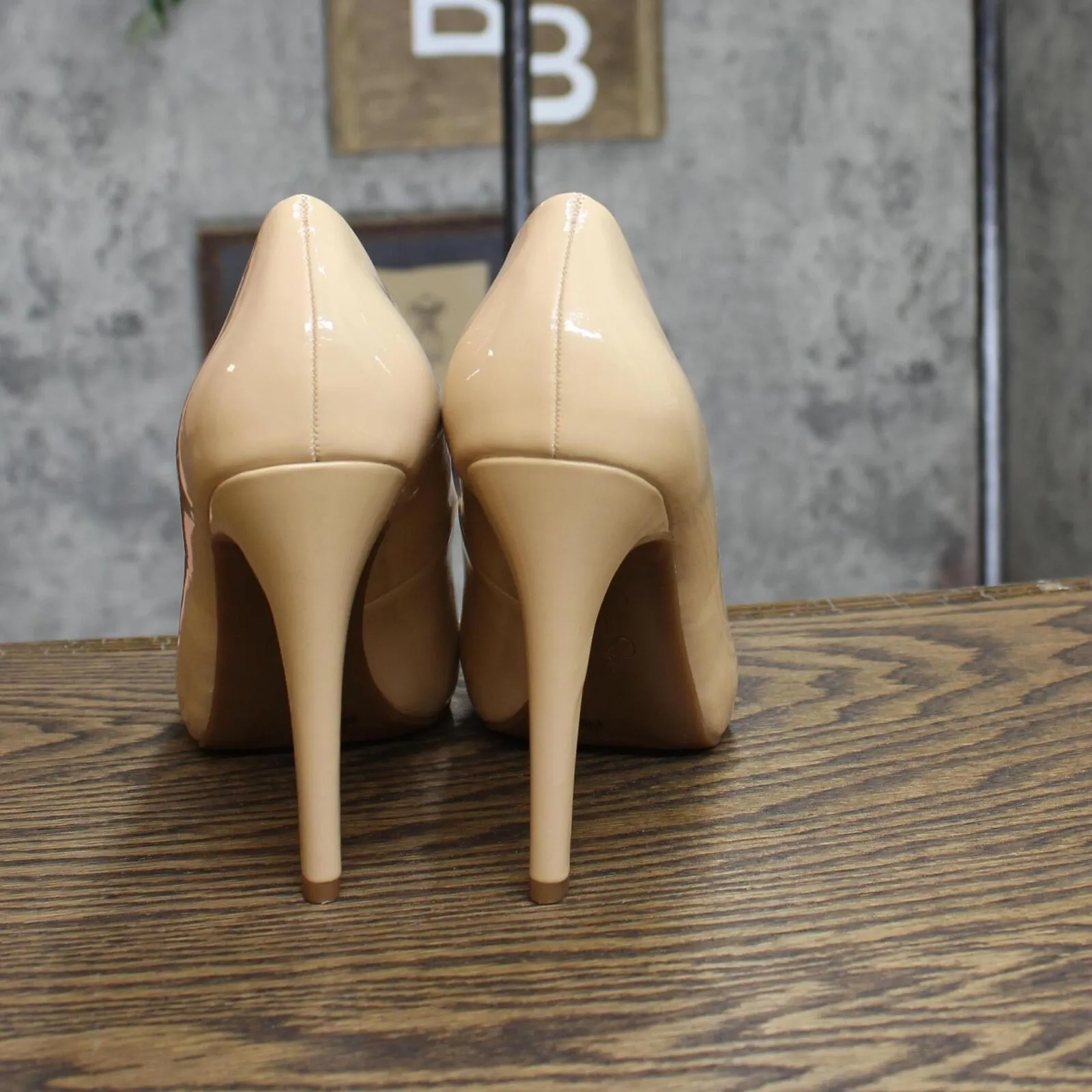 Jessica Simpson Womens Parisah Platform Pump Heels Shoes Sand Dune Brown 8.5M