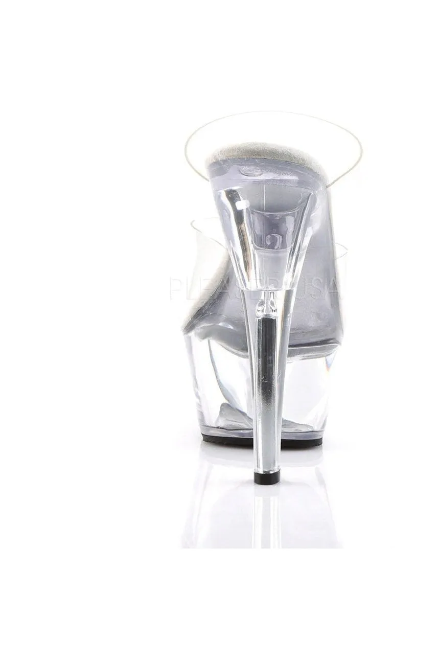KISS-202 Platform Sandal | Clear Vinyl