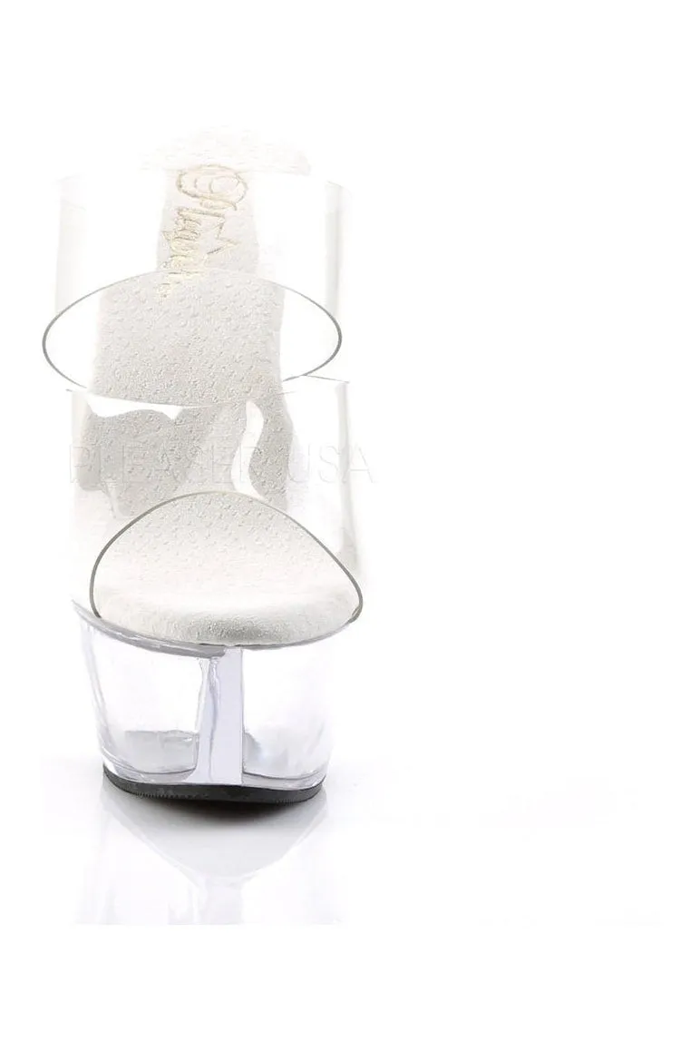 KISS-202 Platform Sandal | Clear Vinyl