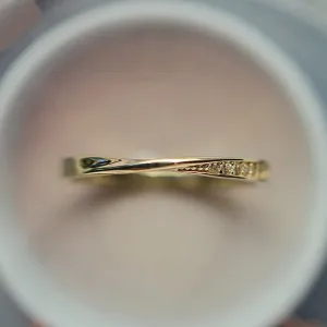 Korean Trendy Plated Rose Gold Ring