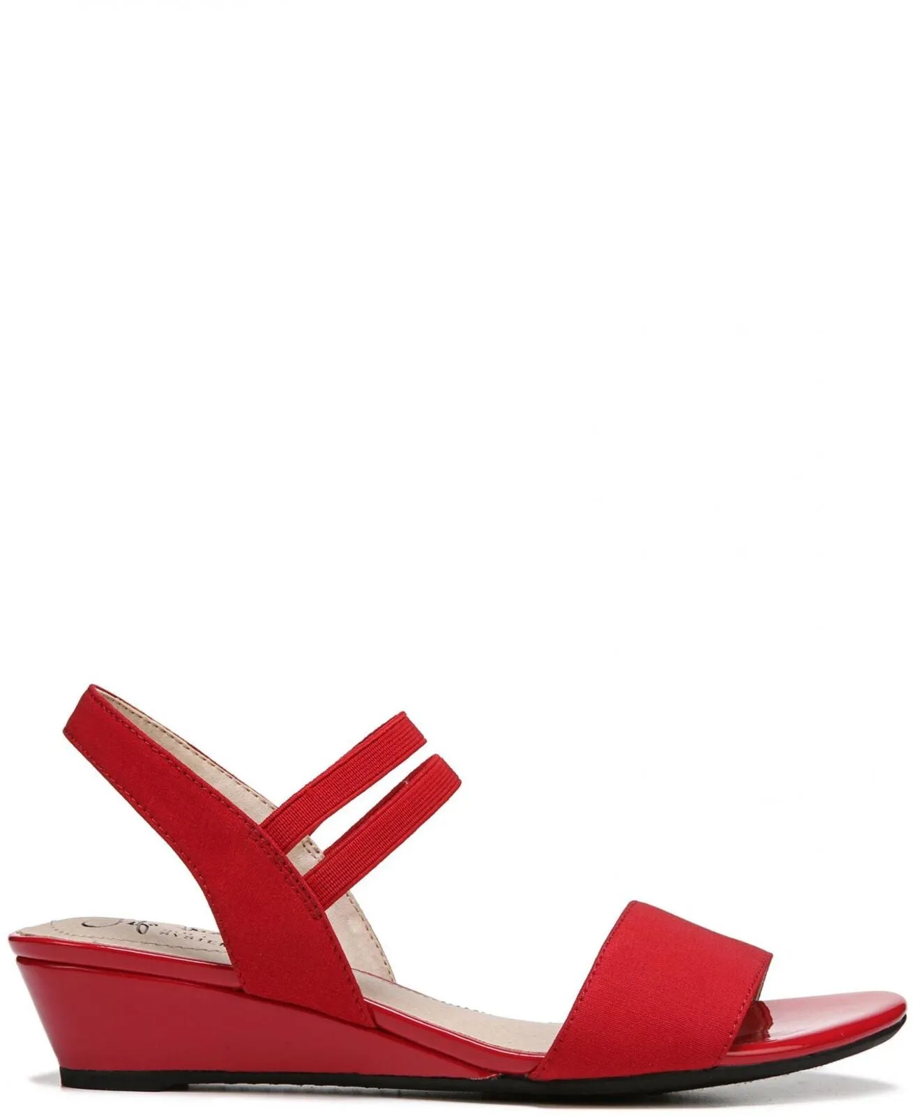 Lifestride Women's Yolo Wedge Sandal F4561F1 Red 8.5W