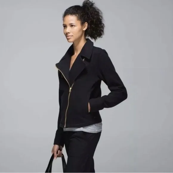 Lululemon Lab Shadow Moto Jacket black 8