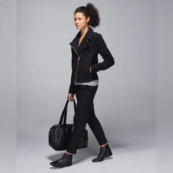 Lululemon Lab Shadow Moto Jacket black 8
