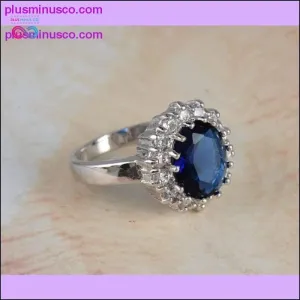 Luxury Engagement Ring with Silver Color Crystal
