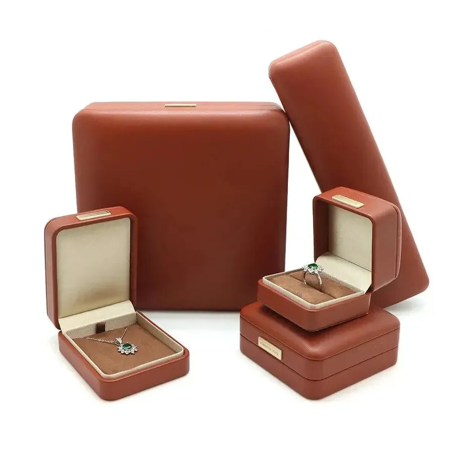 Luxury Jewelry Gift Box High quality PU Leather Jewelry Boxes for Ring Earrings Necklace Pendant Bracelet Box Jewelry Box