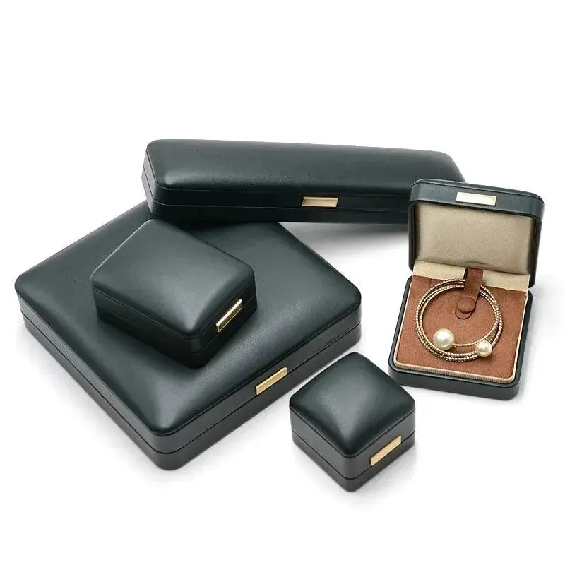 Luxury Jewelry Gift Box High quality PU Leather Jewelry Boxes for Ring Earrings Necklace Pendant Bracelet Box Jewelry Box