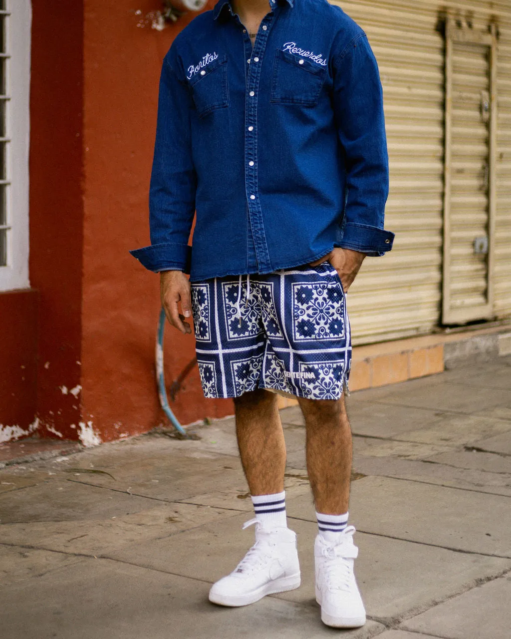 LUXURY MESH SHORTS- TALAVERA AZUL