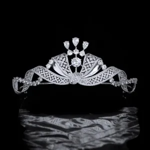 Luxury Retro Bridal Wedding Crown Zircon Hair Jewelry Accessories