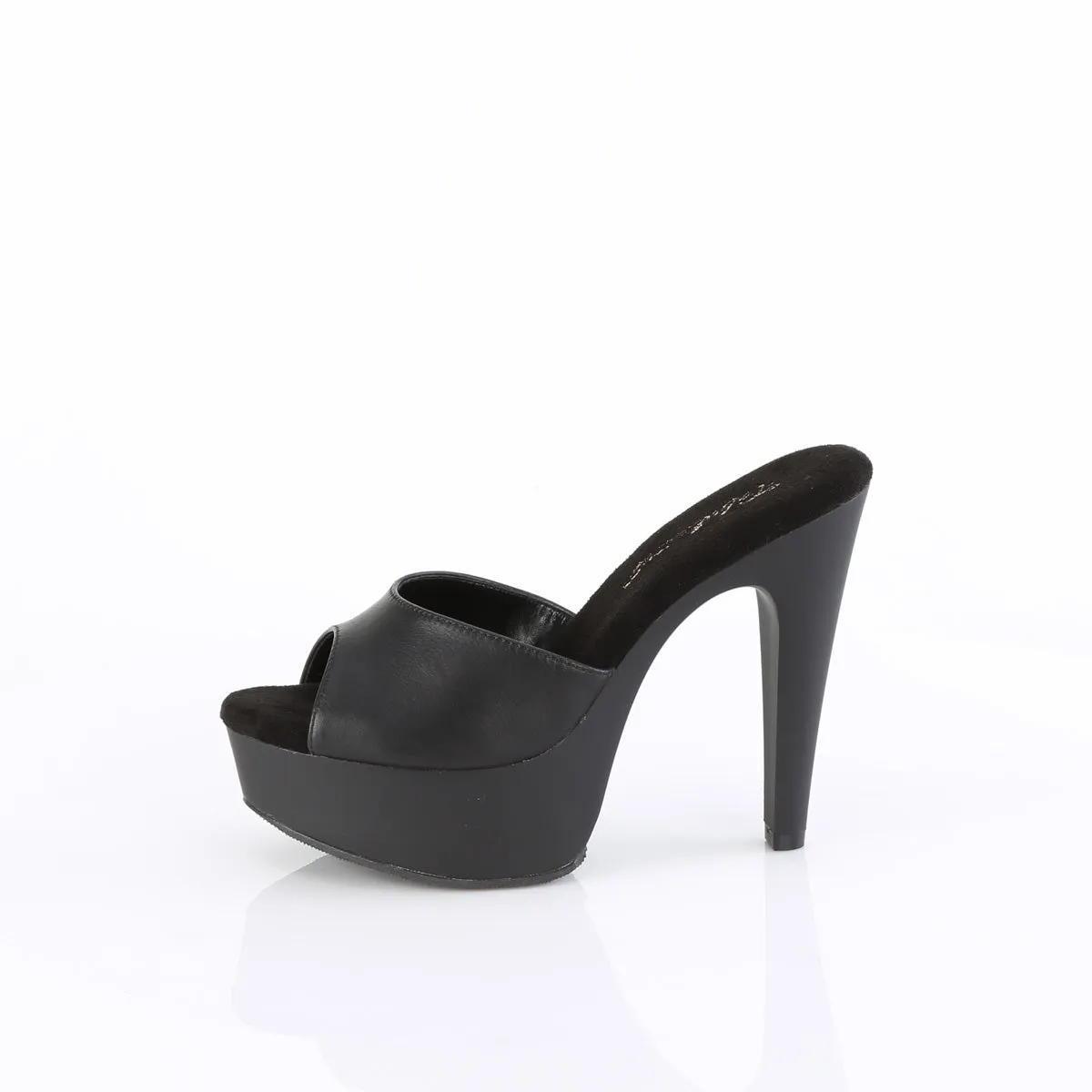 MARTINI-501  Black Faux Leather/Black Matte