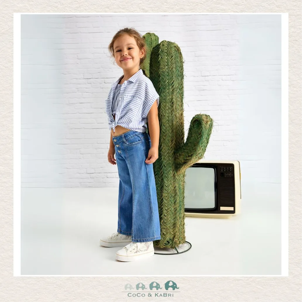Mayoral Girls' Wide Leg Denim