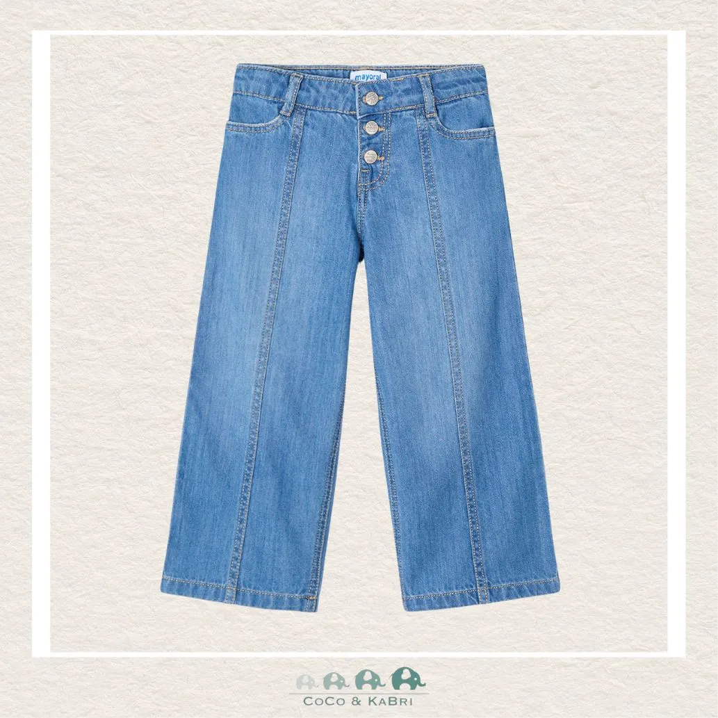 Mayoral Girls' Wide Leg Denim