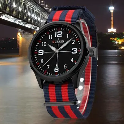 Men's Luxury Stripe Quartz Watch