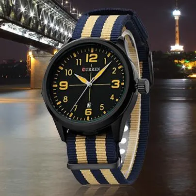 Men's Luxury Stripe Quartz Watch