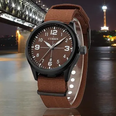 Men's Luxury Stripe Quartz Watch