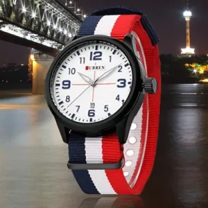 Men's Luxury Stripe Quartz Watch