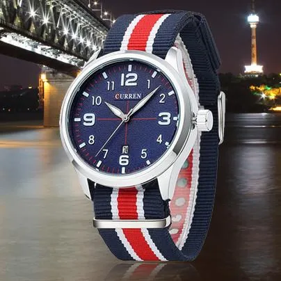 Men's Luxury Stripe Quartz Watch