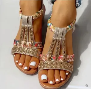 Mia – sandals with a wedge heel