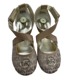 Michael Kors Girls Cross Strap small wedge heel size 3 SKU 1415