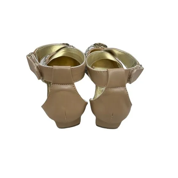 Michael Kors Girls Cross Strap small wedge heel size 3 SKU 1415