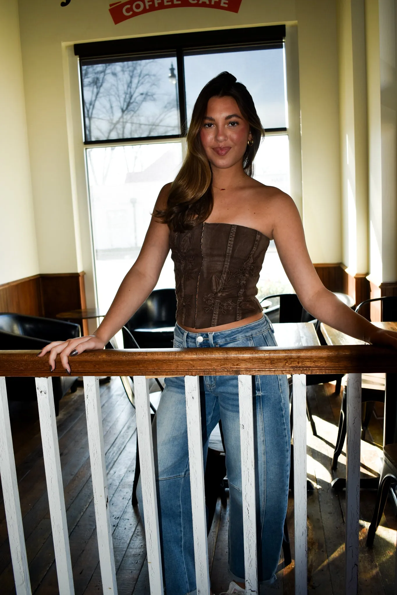 Mocha Blossom Corset
