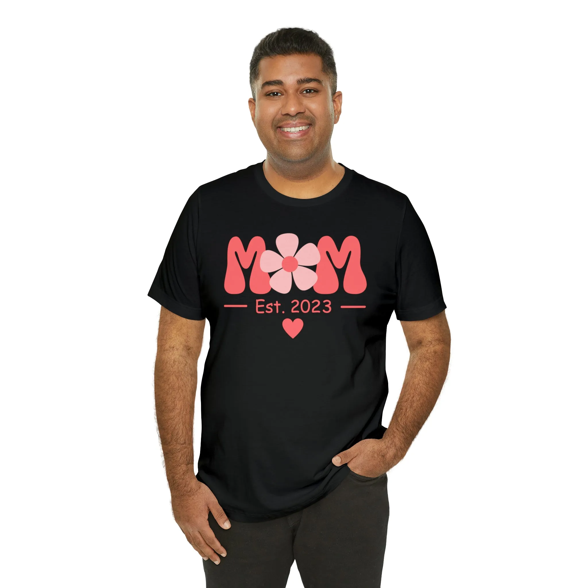 Mom Est. 2023 Mom to Be  T-Shirt | Expecting Baby Tee |  Bella Canvas 3001 Unisex |  Short Sleeve Tshirt