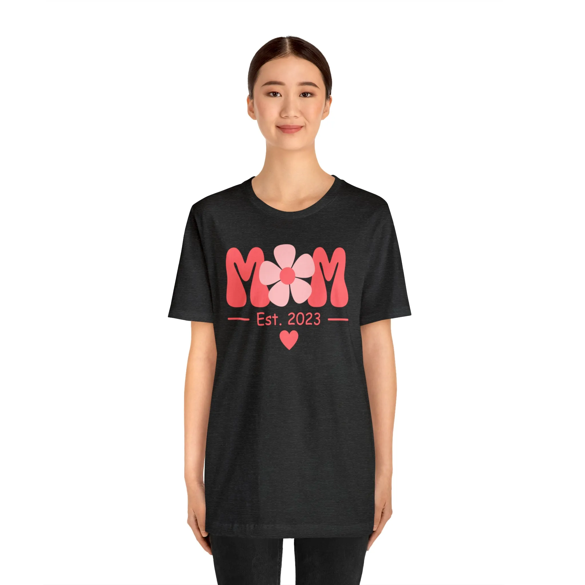 Mom Est. 2023 Mom to Be  T-Shirt | Expecting Baby Tee |  Bella Canvas 3001 Unisex |  Short Sleeve Tshirt