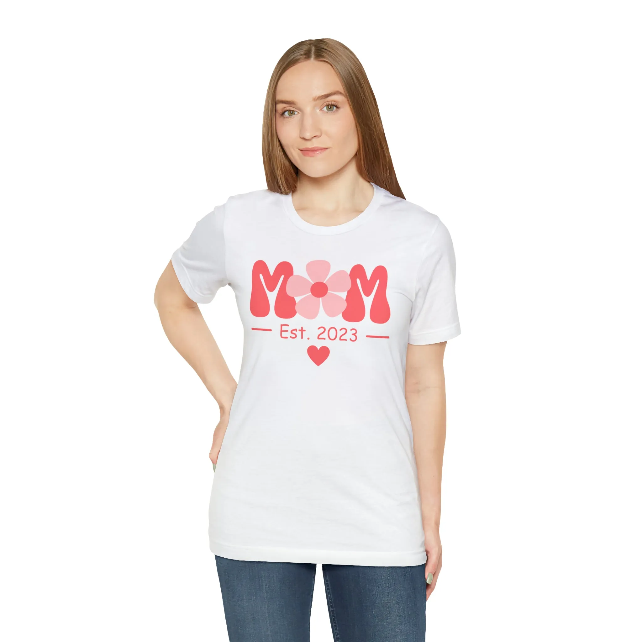 Mom Est. 2023 Mom to Be  T-Shirt | Expecting Baby Tee |  Bella Canvas 3001 Unisex |  Short Sleeve Tshirt