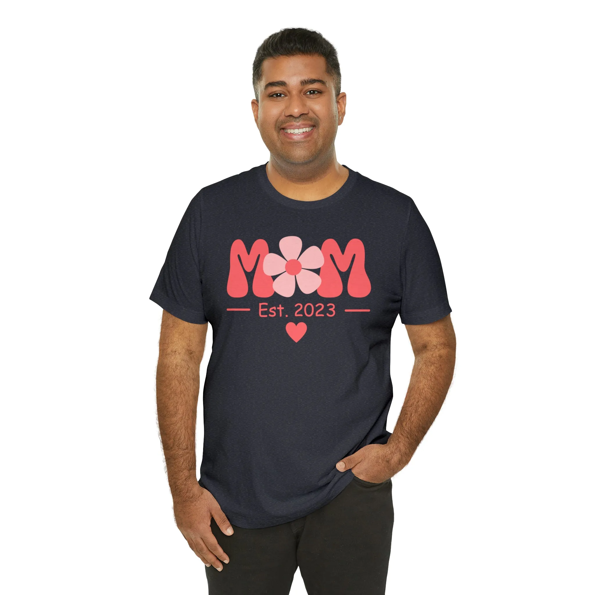 Mom Est. 2023 Mom to Be  T-Shirt | Expecting Baby Tee |  Bella Canvas 3001 Unisex |  Short Sleeve Tshirt