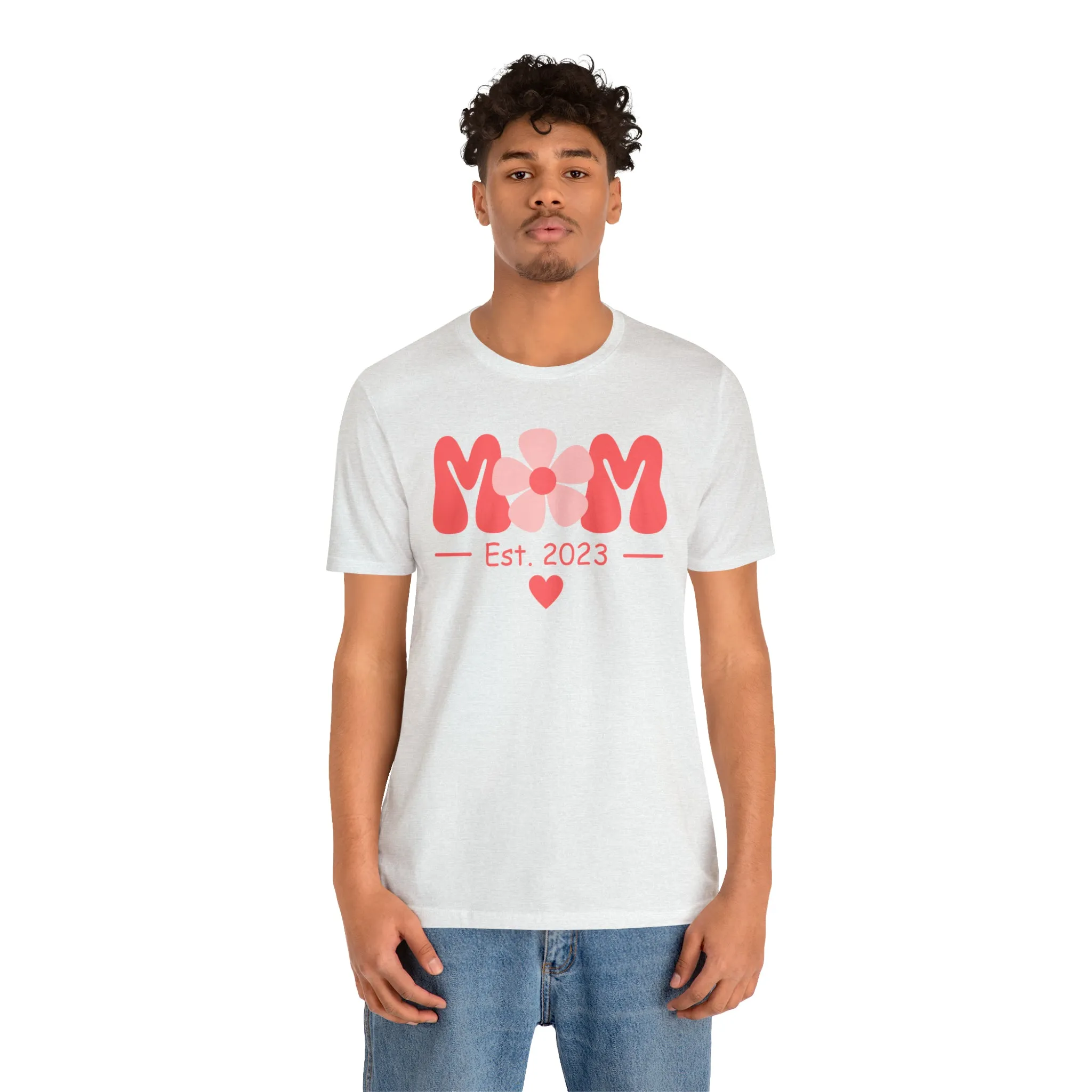 Mom Est. 2023 Mom to Be  T-Shirt | Expecting Baby Tee |  Bella Canvas 3001 Unisex |  Short Sleeve Tshirt