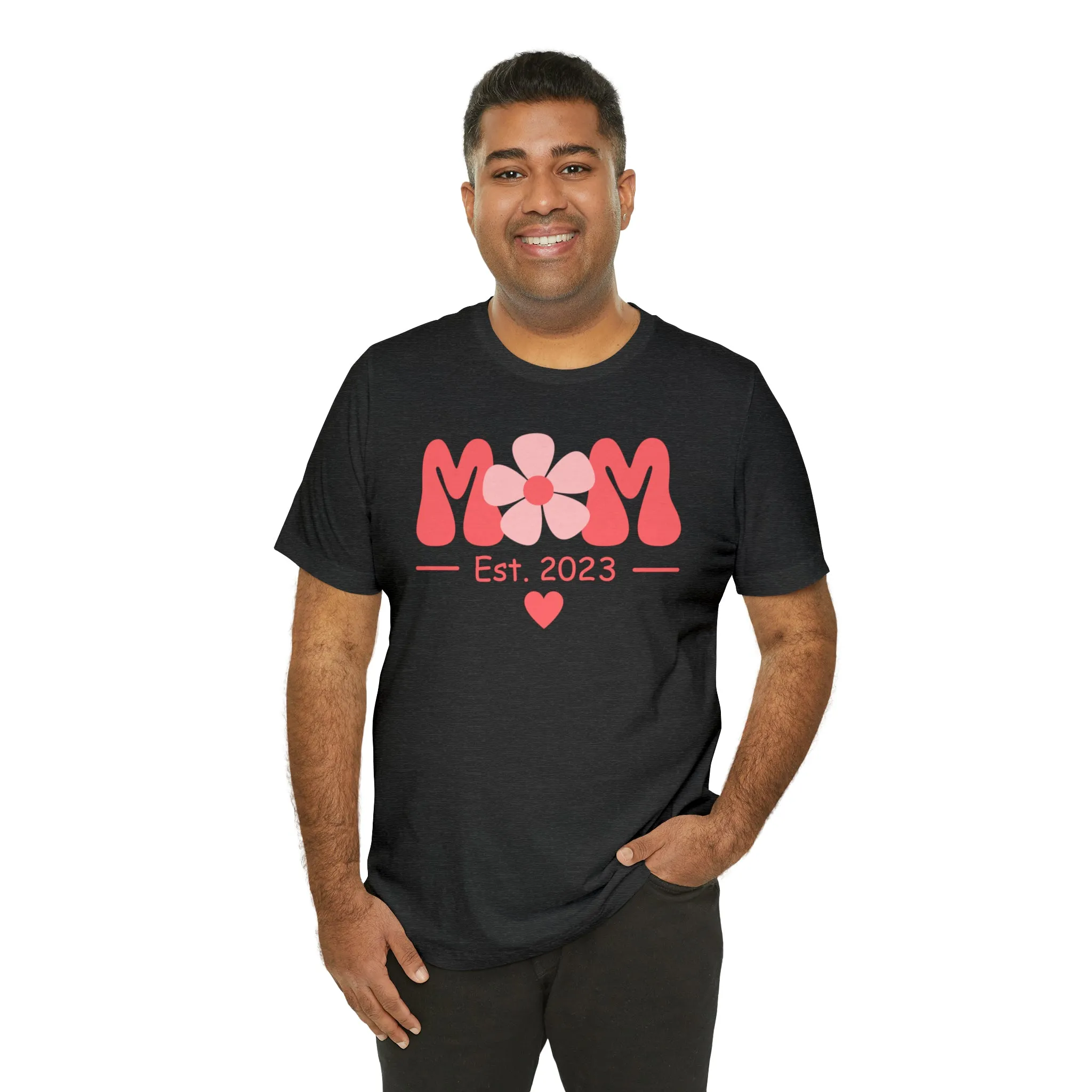 Mom Est. 2023 Mom to Be  T-Shirt | Expecting Baby Tee |  Bella Canvas 3001 Unisex |  Short Sleeve Tshirt