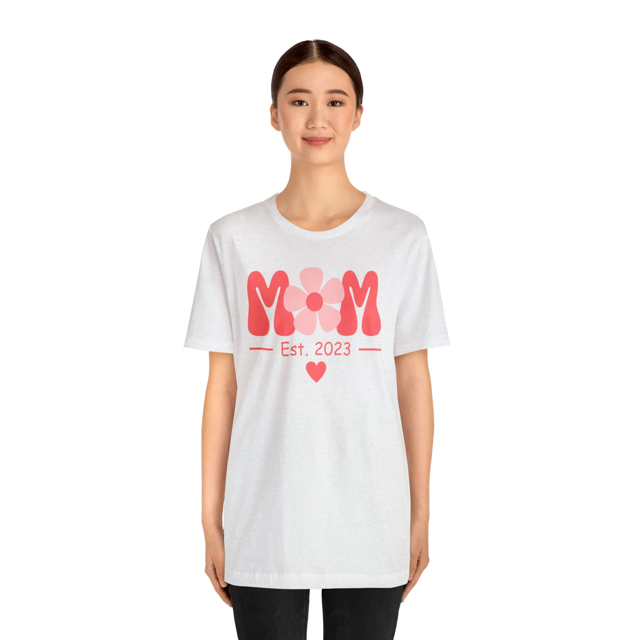 Mom Est. 2023 Mom to Be  T-Shirt | Expecting Baby Tee |  Bella Canvas 3001 Unisex |  Short Sleeve Tshirt