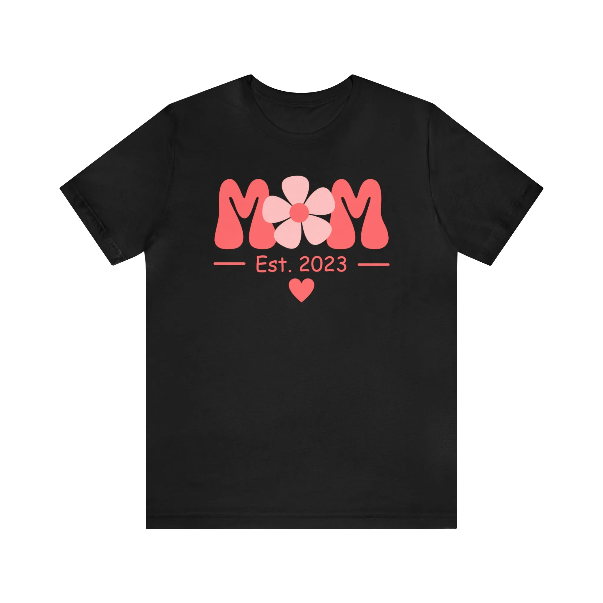 Mom Est. 2023 Mom to Be  T-Shirt | Expecting Baby Tee |  Bella Canvas 3001 Unisex |  Short Sleeve Tshirt