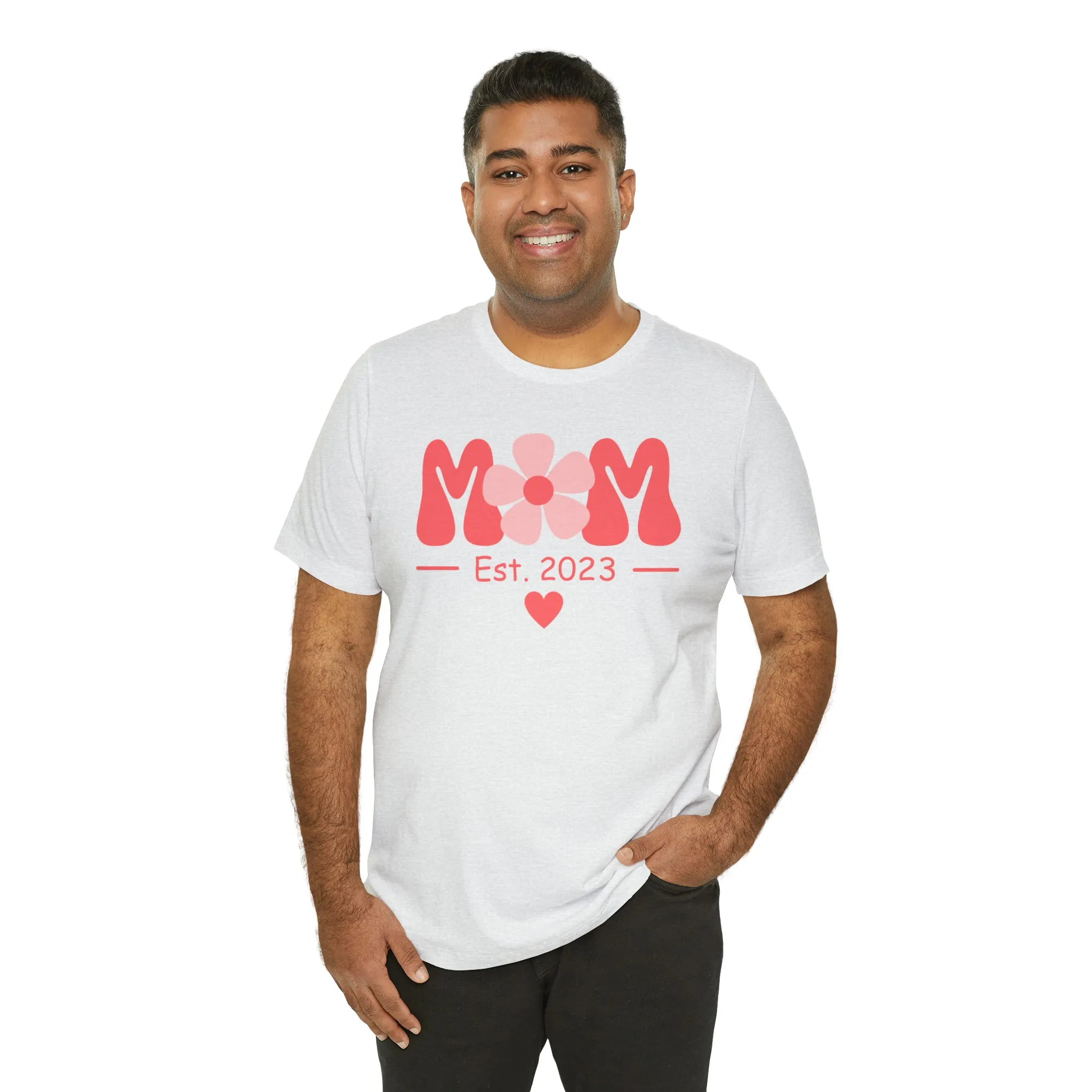 Mom Est. 2023 Mom to Be  T-Shirt | Expecting Baby Tee |  Bella Canvas 3001 Unisex |  Short Sleeve Tshirt