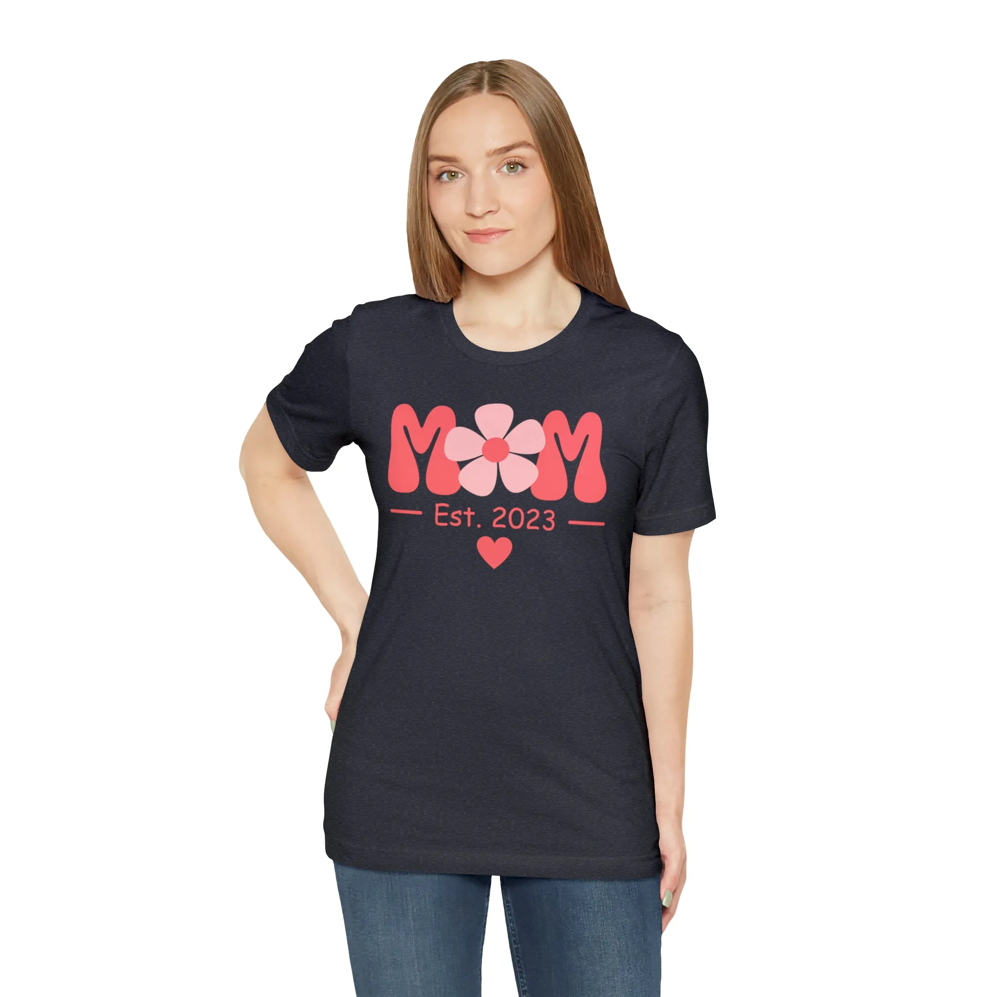 Mom Est. 2023 Mom to Be  T-Shirt | Expecting Baby Tee |  Bella Canvas 3001 Unisex |  Short Sleeve Tshirt