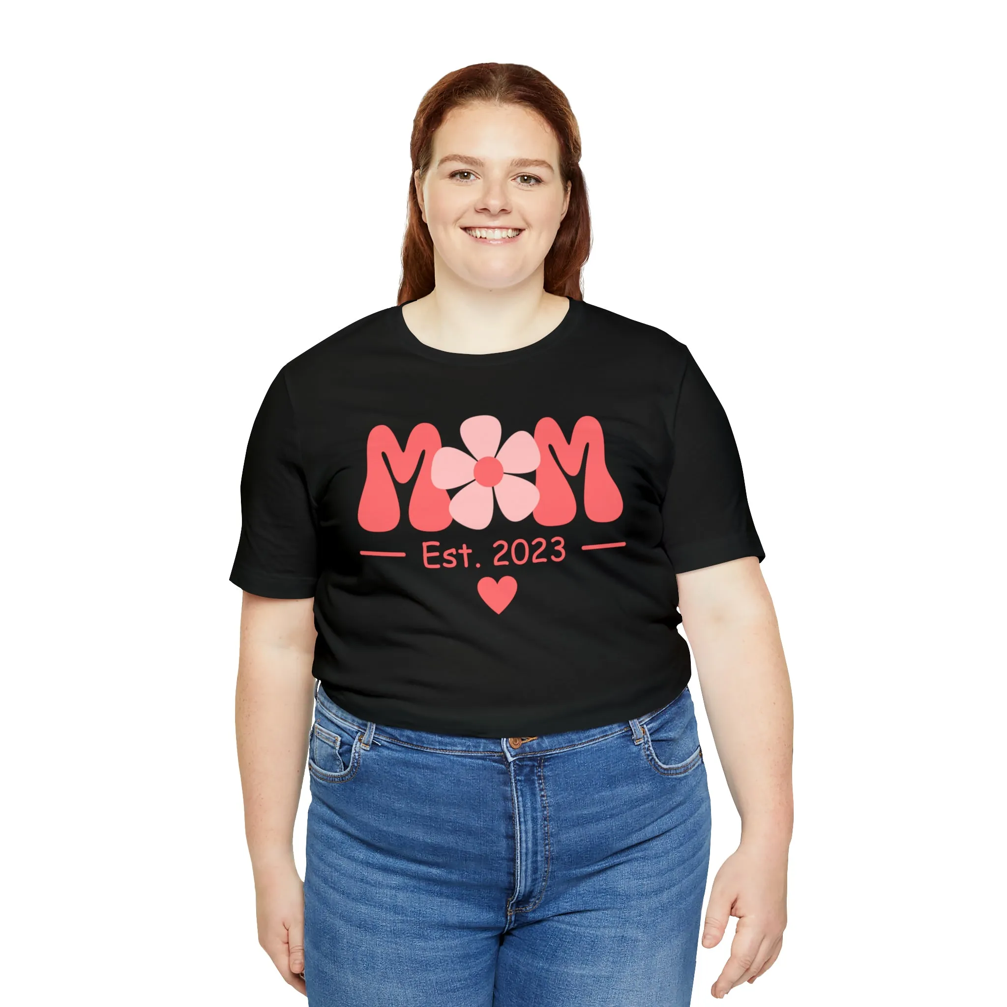 Mom Est. 2023 Mom to Be  T-Shirt | Expecting Baby Tee |  Bella Canvas 3001 Unisex |  Short Sleeve Tshirt